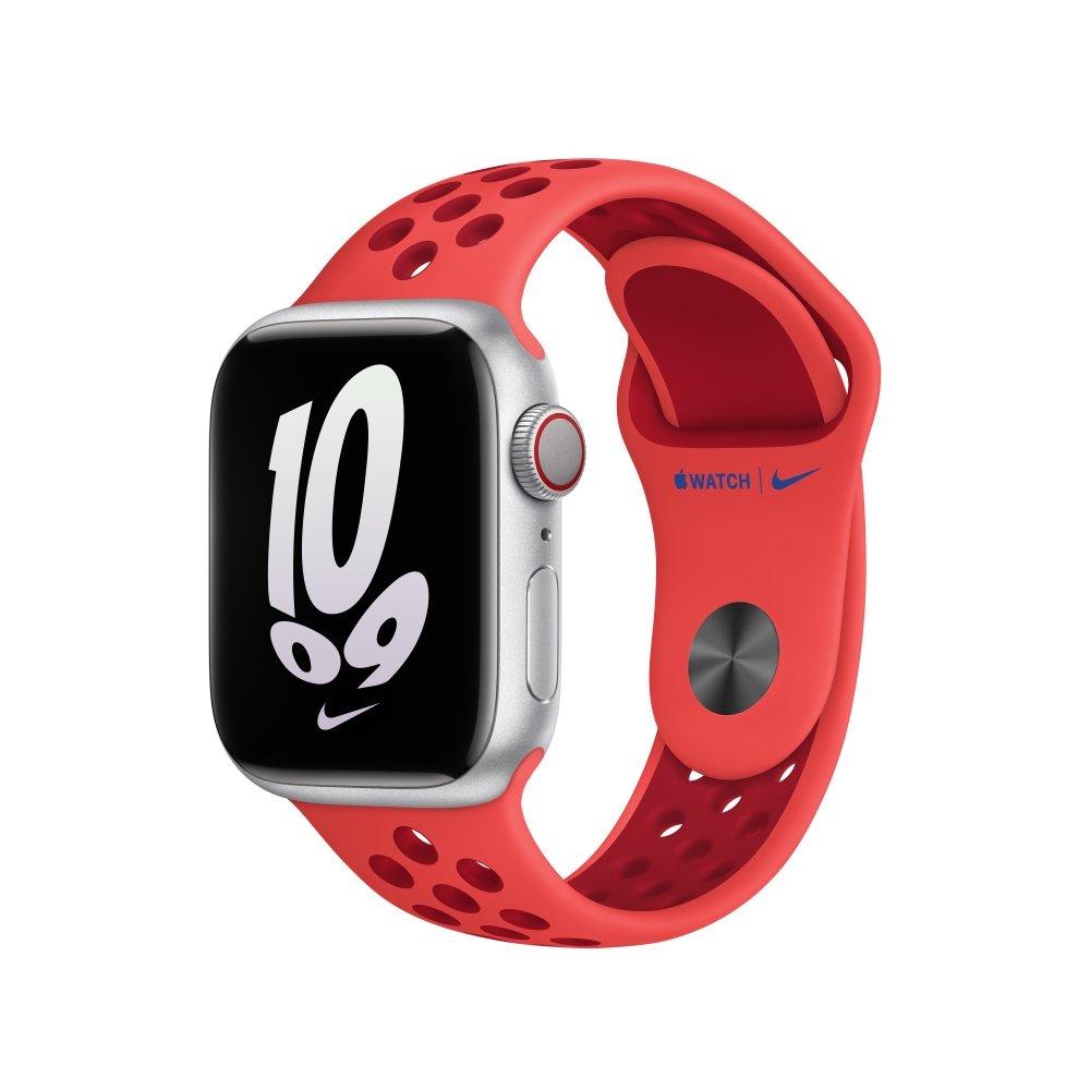 Apple 41mm Nike Sport Band - Bright Crimson/Gym Red