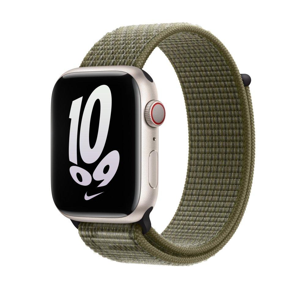 Apple 41mm Nike Sport Loop - Sequoia/Pure Platinum
