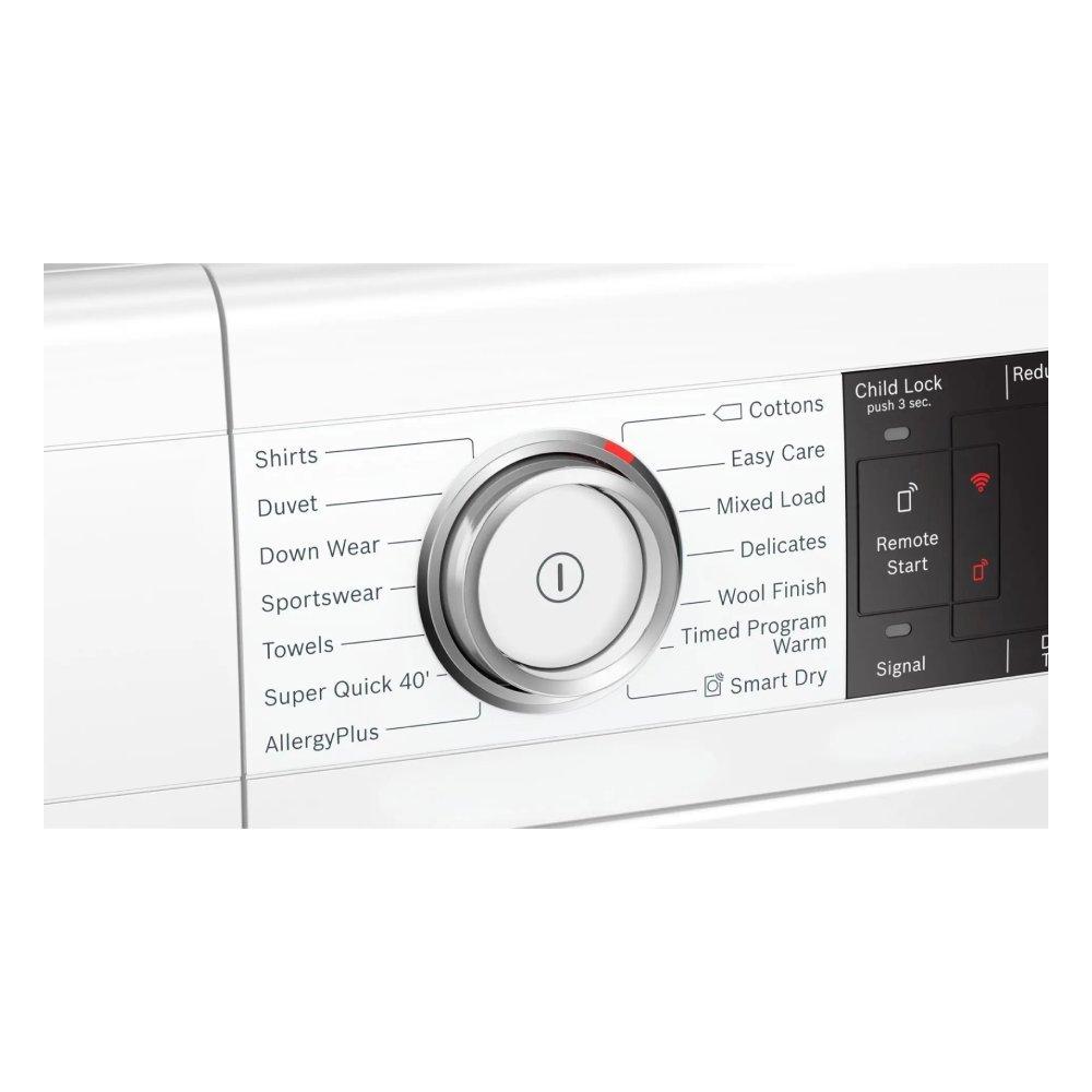 نشافة ملابس تحميل أمامي من بوش، سعة 9 كجم، WTX88RH9GB - أبيض