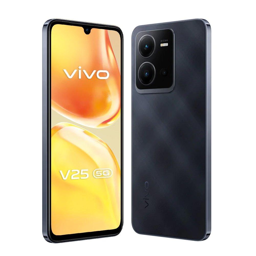 هاتف فيفو في25 5جي بسعة 128 جيجابايت - أسود