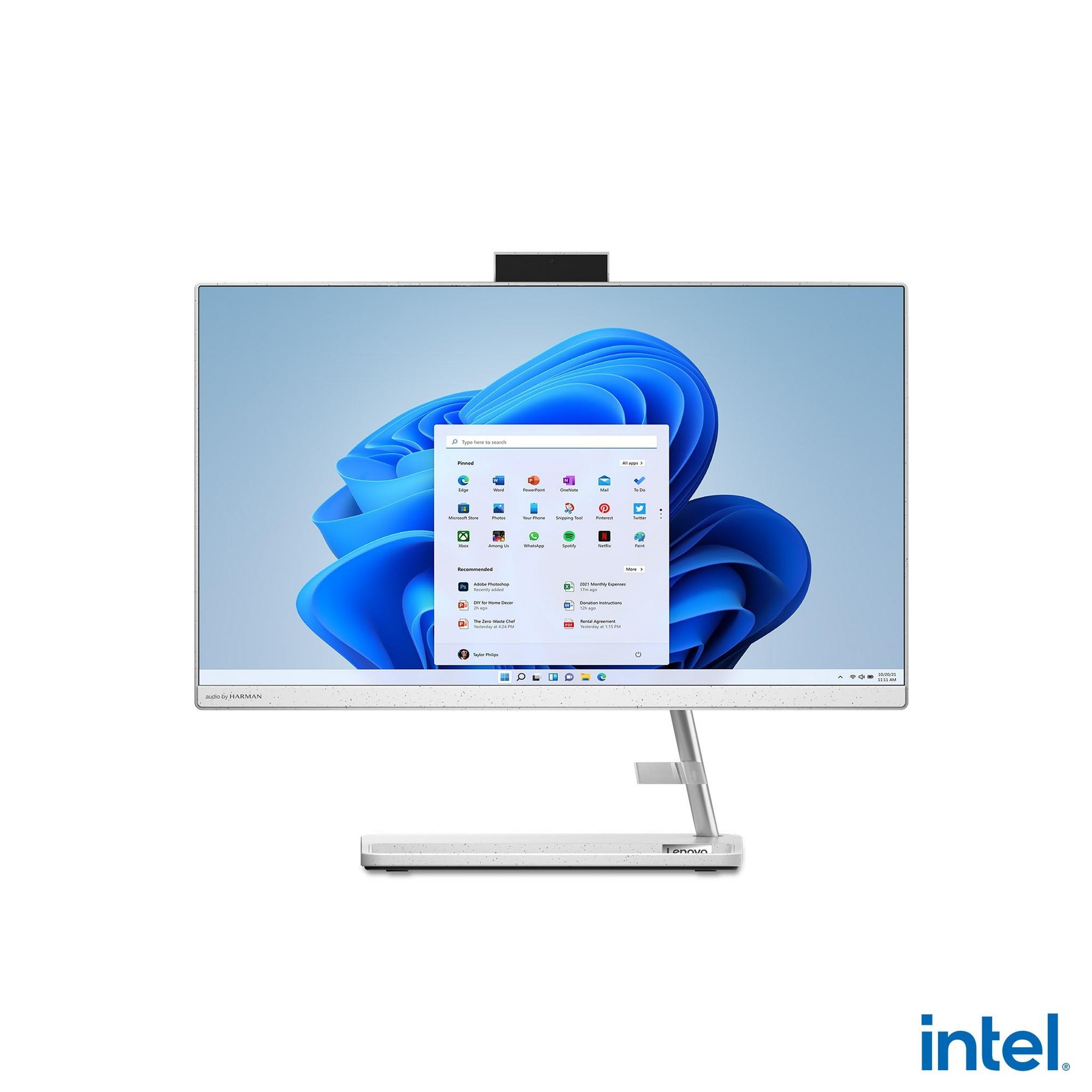 Lenovo IdeaCentre 3 Intel Core i7 12th Gen, 16GB RAM, 512GB SSD, 27-inch All-in-One Desktop - White