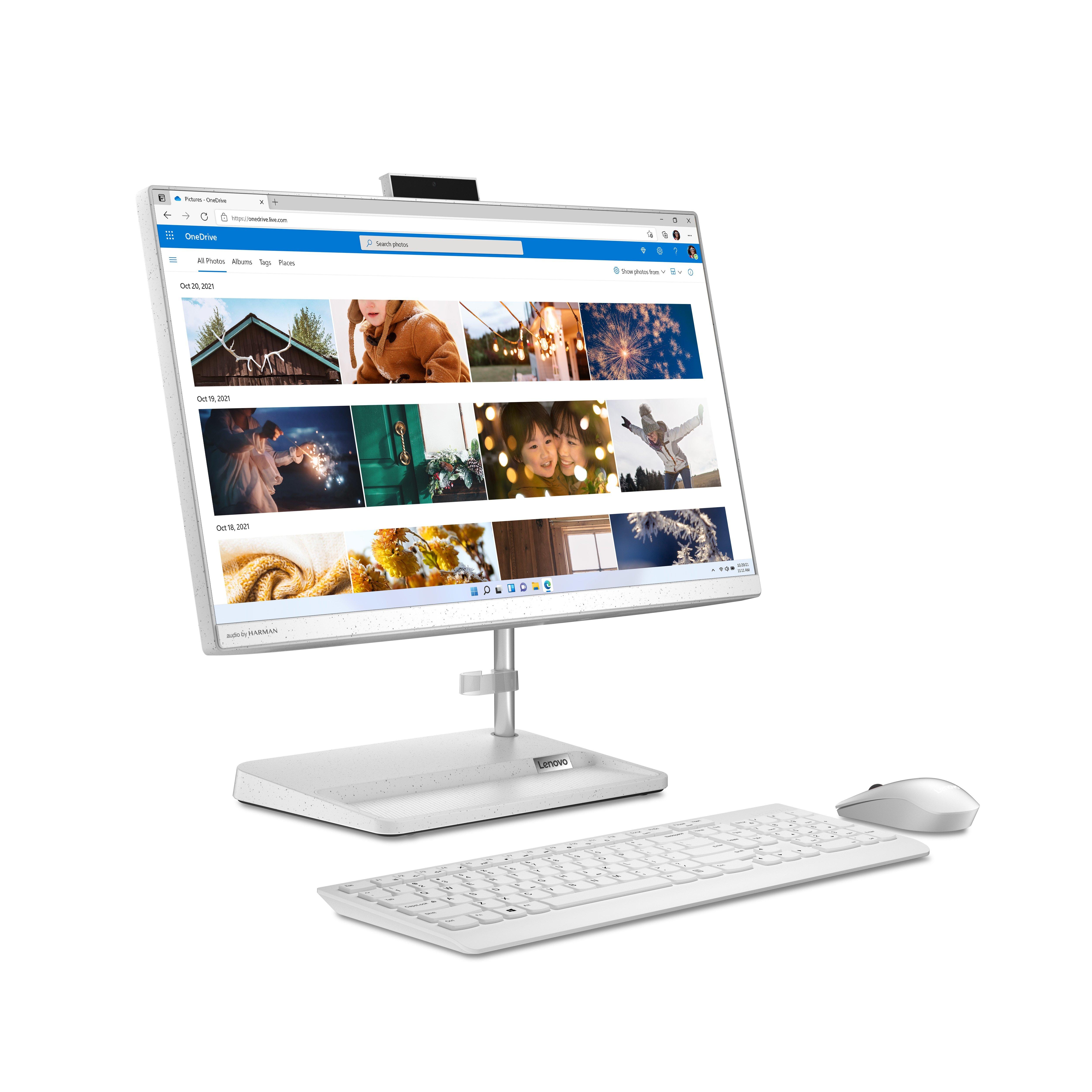 Lenovo IdeaCentre 3 Intel Core i7 12th Gen, 16GB RAM, 512GB SSD, 27-inch All-in-One Desktop - White