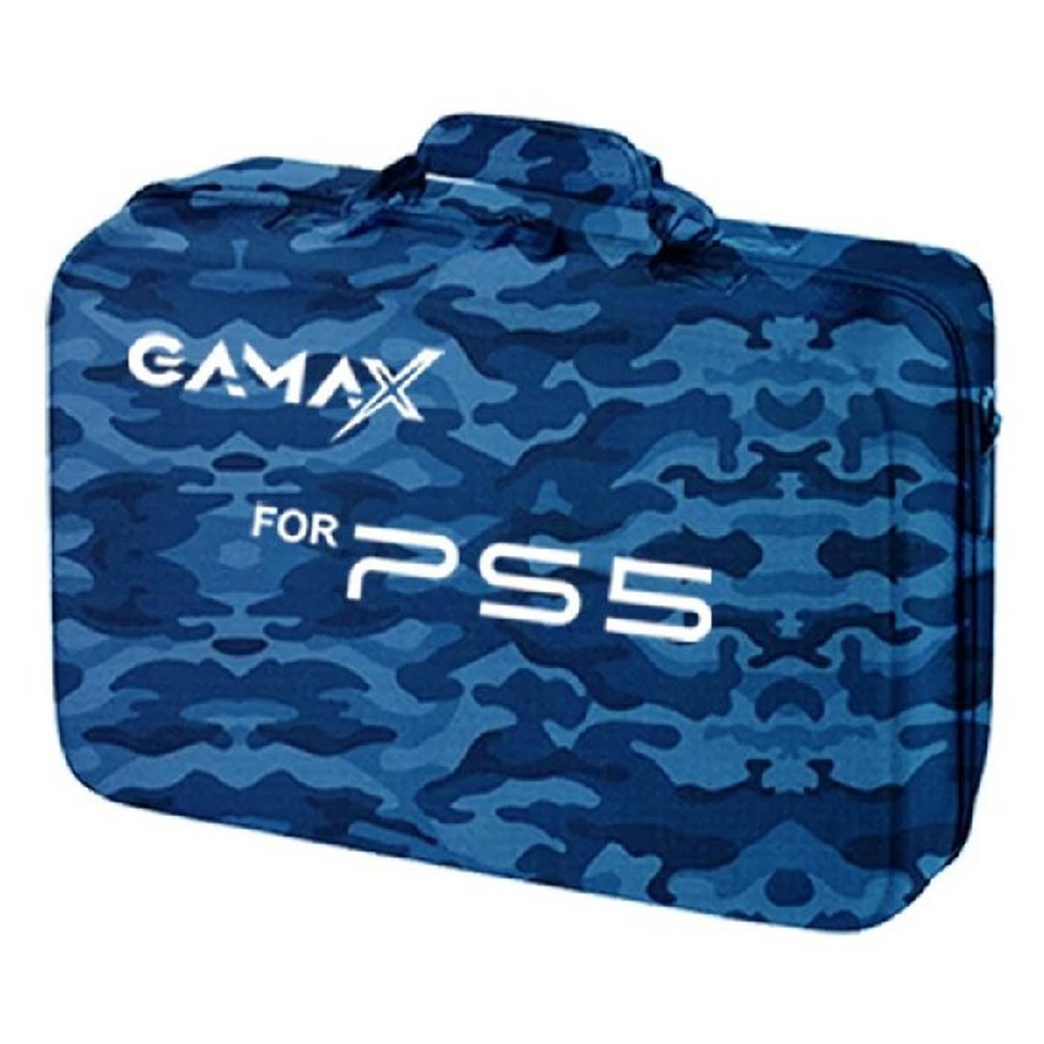 حقيبة تخزين لبلايستيشن 5 من جاماكس، SC-PS5-AB - أزرق جيشي