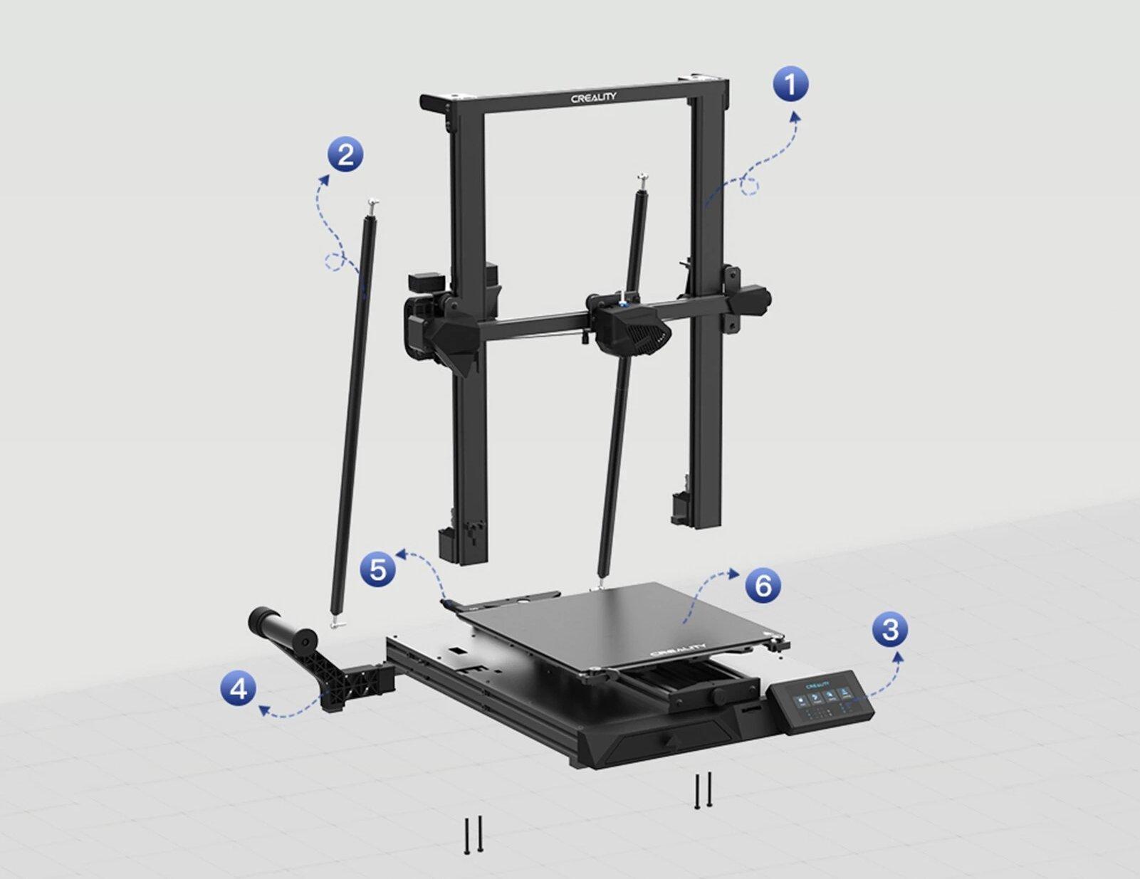 طابعة ثلاثية الأبعاد ذكية CR-10 من كرياليتي
