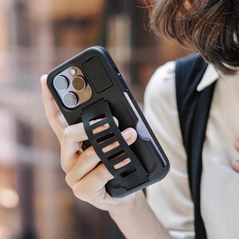 Grip2U Boss Case w/Kickstand + Wallet for iPhone 14 Pro Max - Black