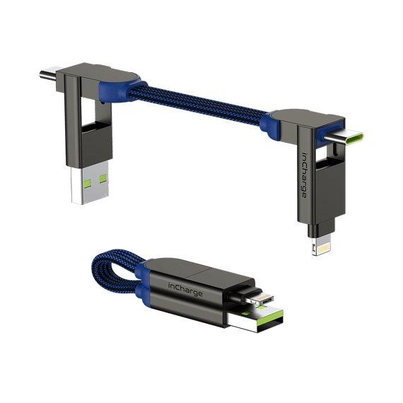 Rolling Square inCharge X 6 in 1 Cable - Blue