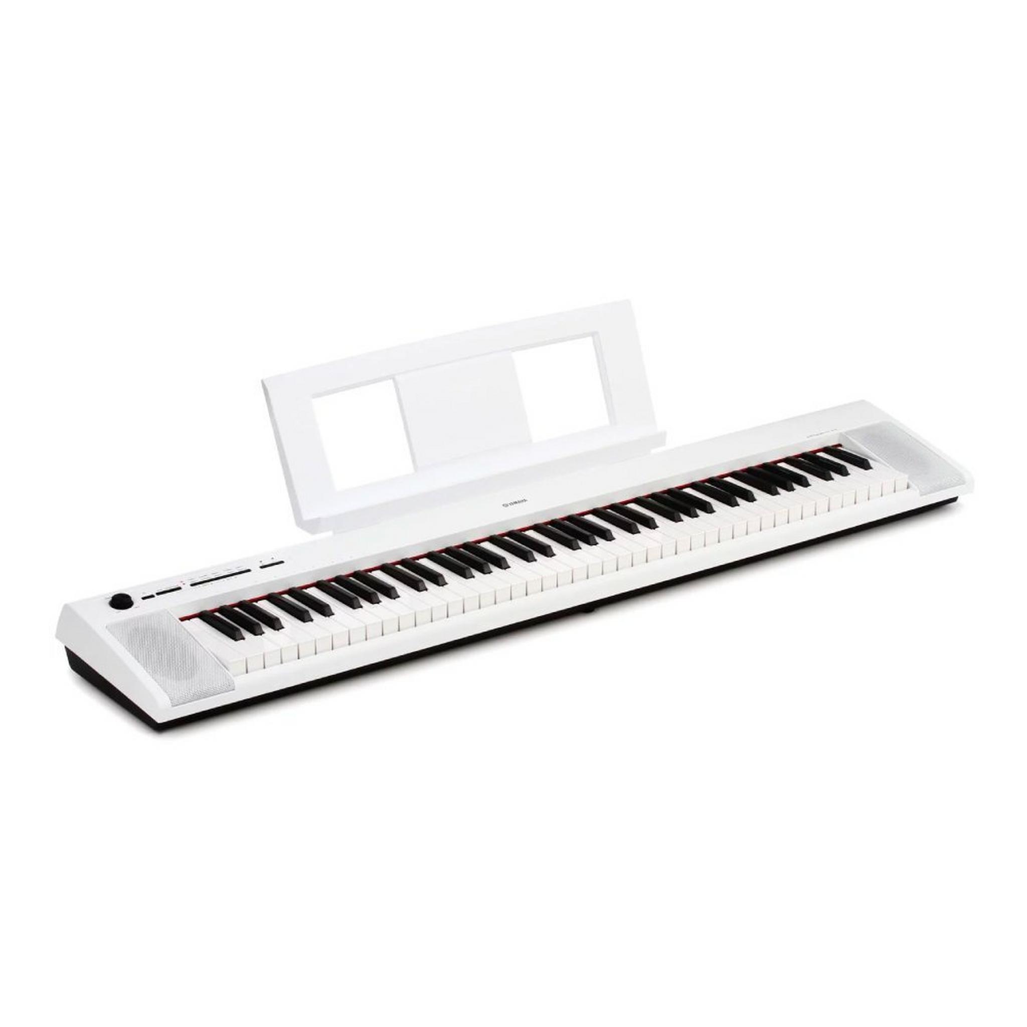لوحة مفاتيح موسيقية ياماها بياجيرو 76 مفتاح (NP-32WH) أبيض