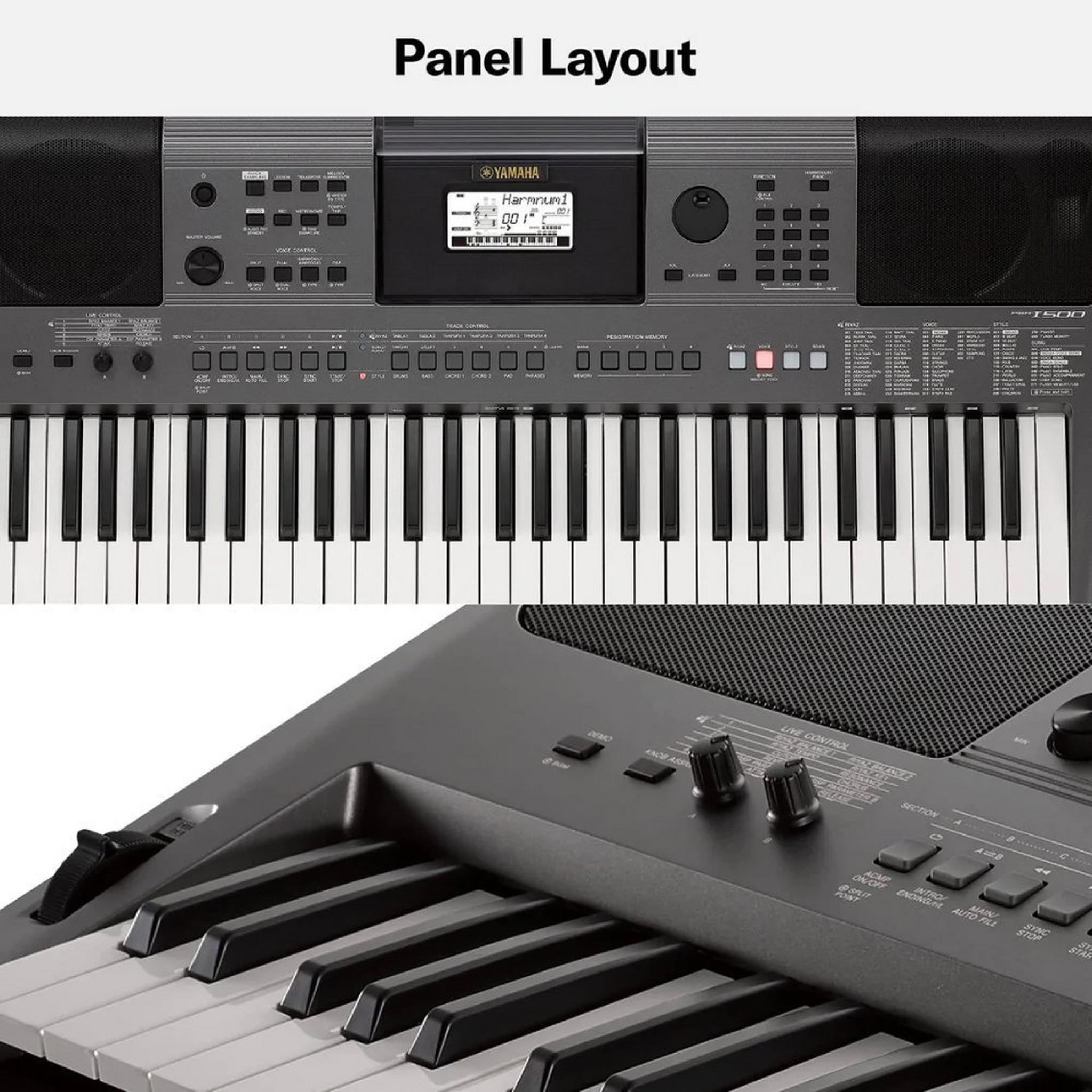 Yamaha Portable Keyboard 61 Keys (PSR-I500) Indian