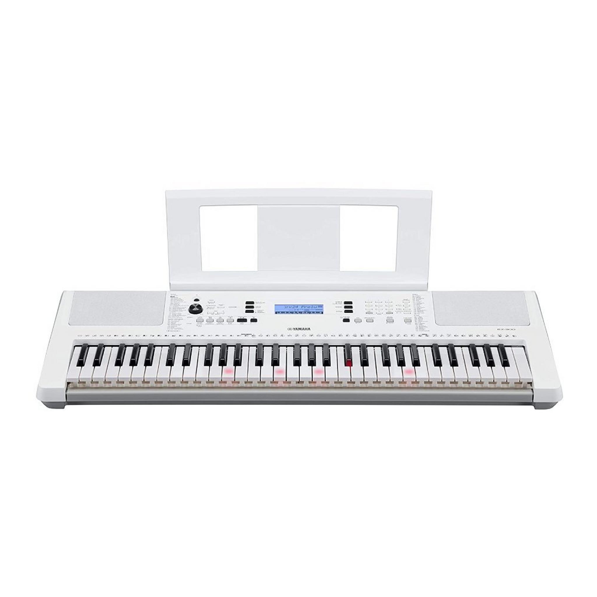 Yamaha Lighted 61 Keys with Touch Sensitivity Portable Keyboard (EZ-300)