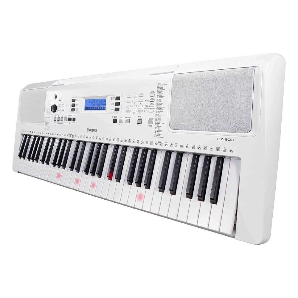 Yamaha Lighted 61 Keys with Touch Sensitivity Portable Keyboard (EZ-300)