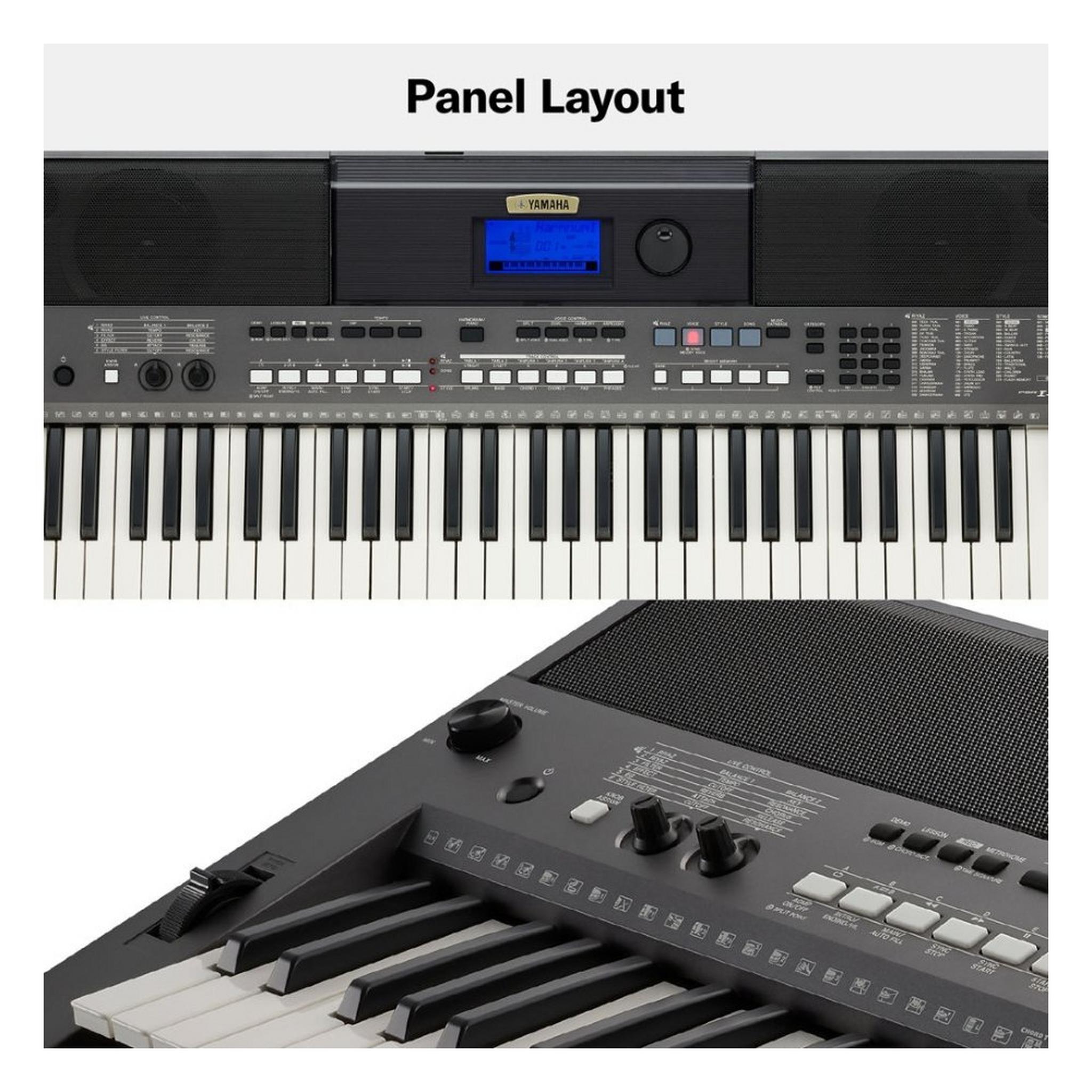 Yamaha Portable Keyboard 61 Keys (PSR-I400) Silver/White