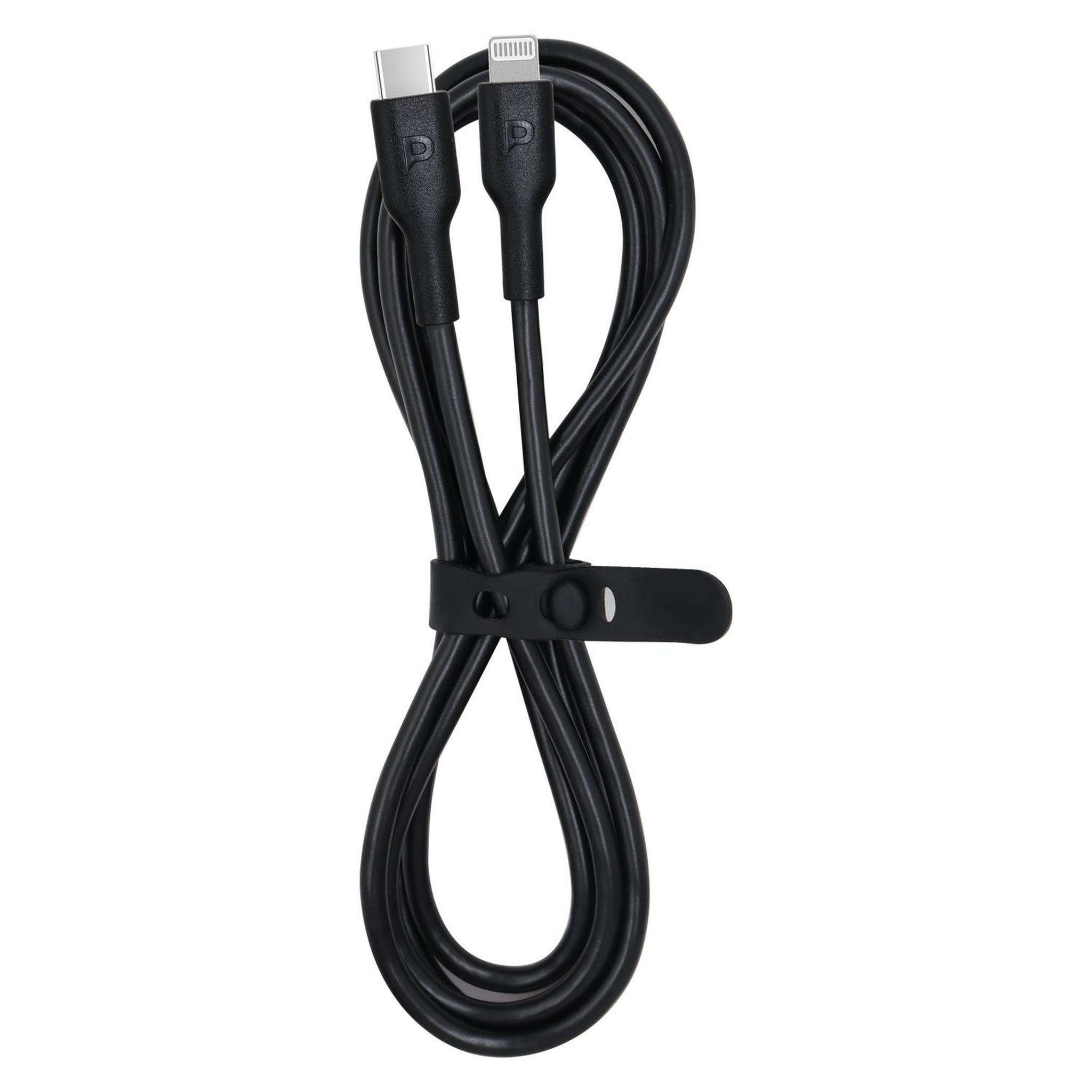 Powerology PVC USB-C to Lightning 20W 1.2m Cable - Black