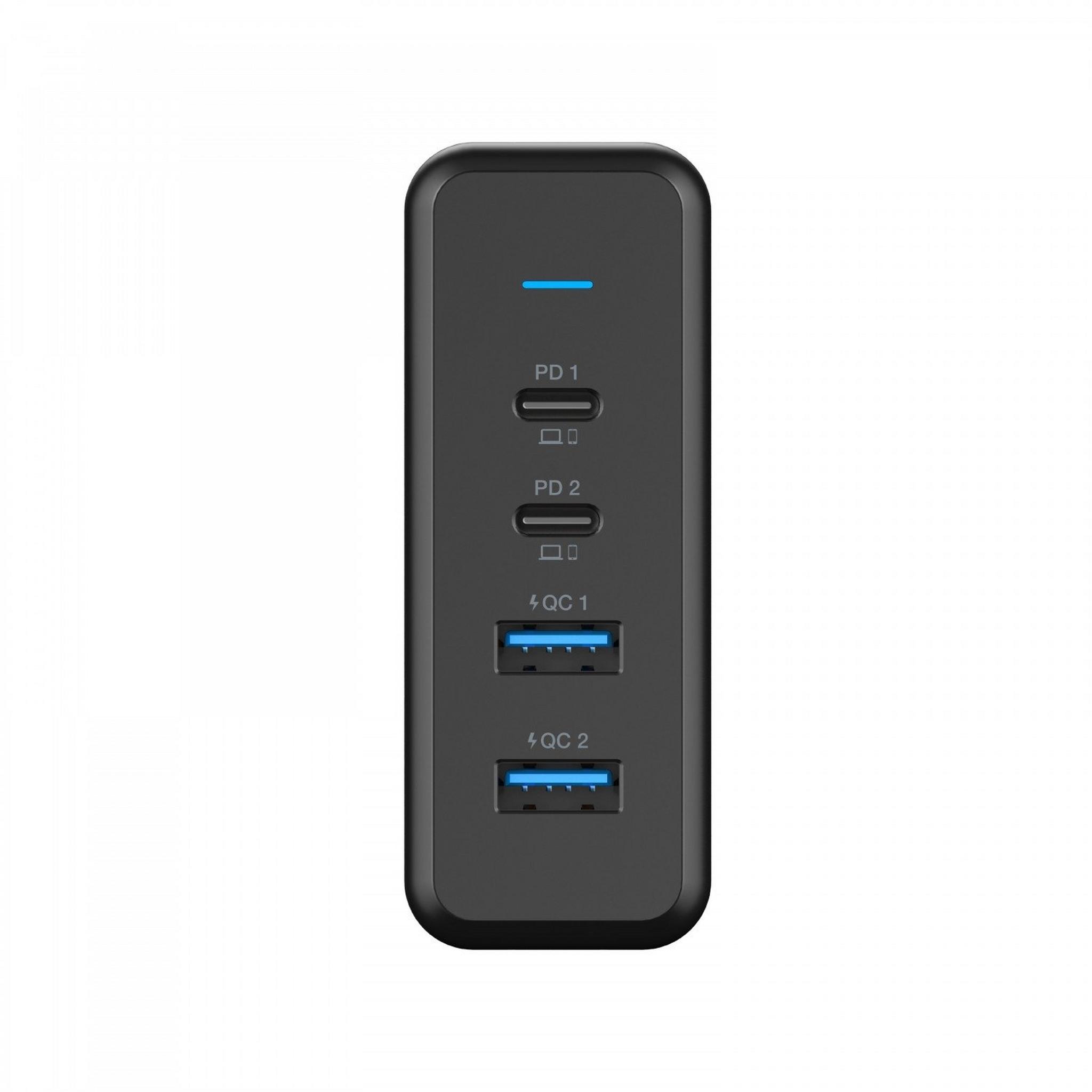 Powerology 4 Ports 156W Quick Charge Terminal Charger - Black (UK)