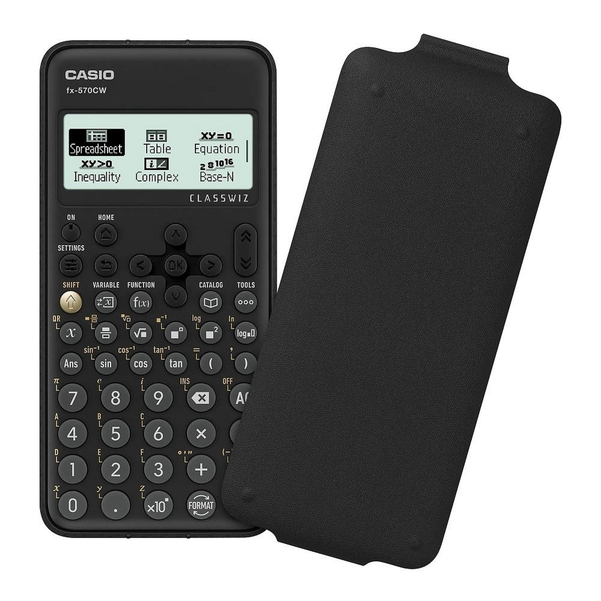 Casio FX-570CW Standard Scientific Calculator - Black