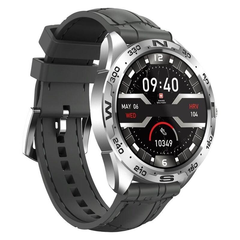 Swiss Military Dom Smart Watch Silicon Strap - Gray