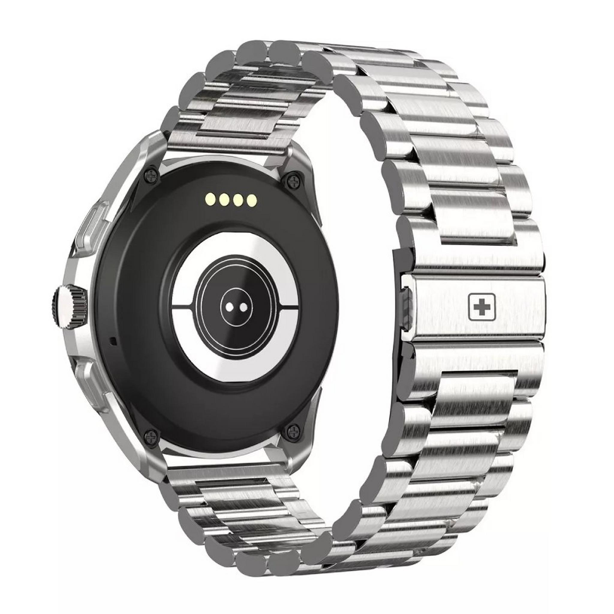 Swiss Military Dom Smart Watch Metal Strap - Silver