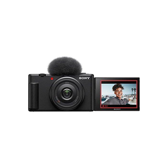 Sony ZV-1F Vlog Camera, 3.0-inch LCD, 20mm lens, ZV-1F - Black