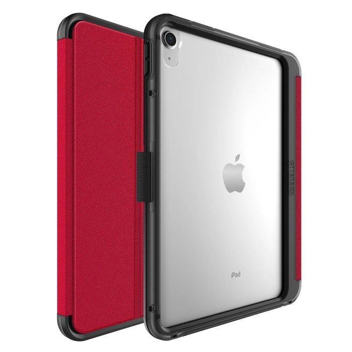 OtterBox Symmetry Folio Case for iPad 10.9 10th Gen, 77-89970 - Red