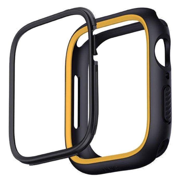 UNIQ Moduo Case with Interchangeable Bezels for Apple Watch 40 / 41mm - Black / Mustard