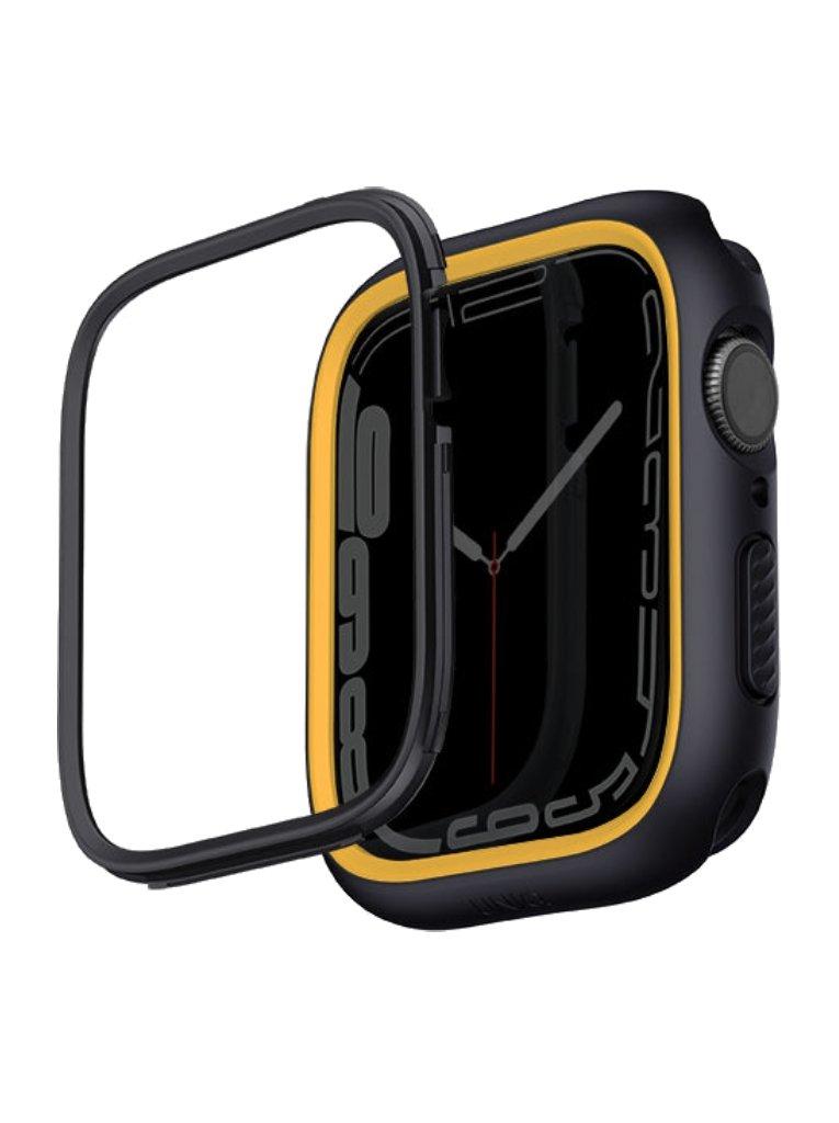 UNIQ Moduo Case with Interchangeable Bezels for Apple Watch 40 / 41mm - Black / Mustard