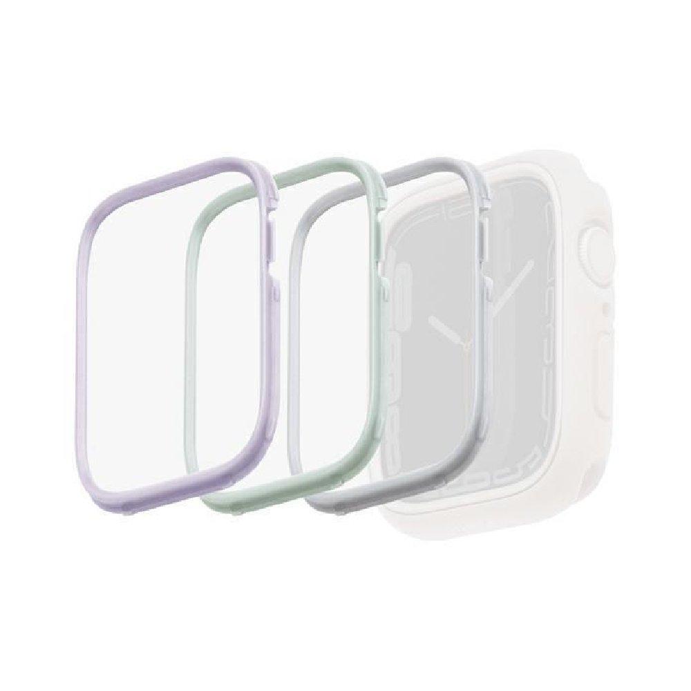 Buy Uniq moduo apple watch case 3n1 bezel protect 41/40m, 6700201 – sage &lilac &white in Kuwait