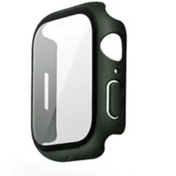 غطاء حماية ليجون مع حماية من الزجاج المقوى لساعة أبل 45 مم من يونيك - أخضر