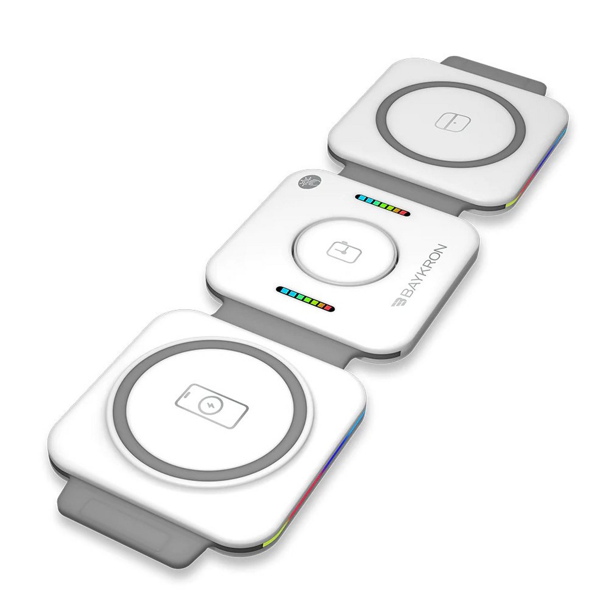 BAYKRON Foldable Wireless Charger, BKR-FLD-WC-WHT-White