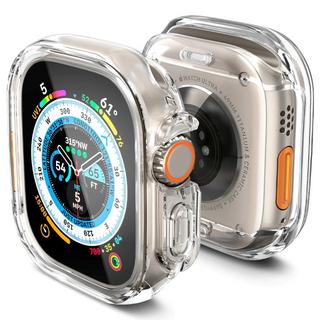Buy Spigen ultra hybrid case for apple watch ultra, acs05459 - clear in Saudi Arabia