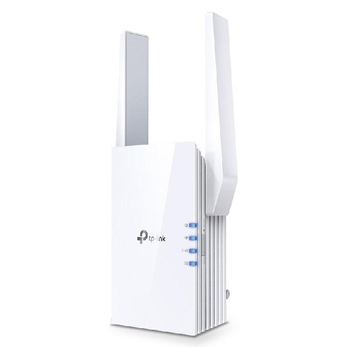TP-Link Mesh Wi-Fi Range Extender, Wi-Fi 6, Dual Band, RE705X-AX3000 - White