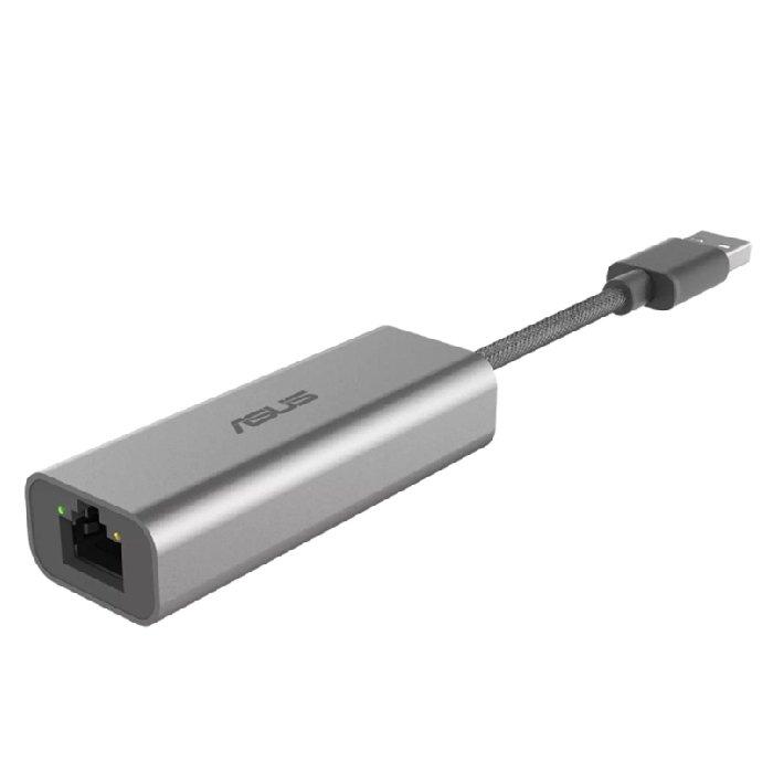 ASUS USB 3.0 Ethernet Adapter, Type-A to 2.5G RJ45 - C2500