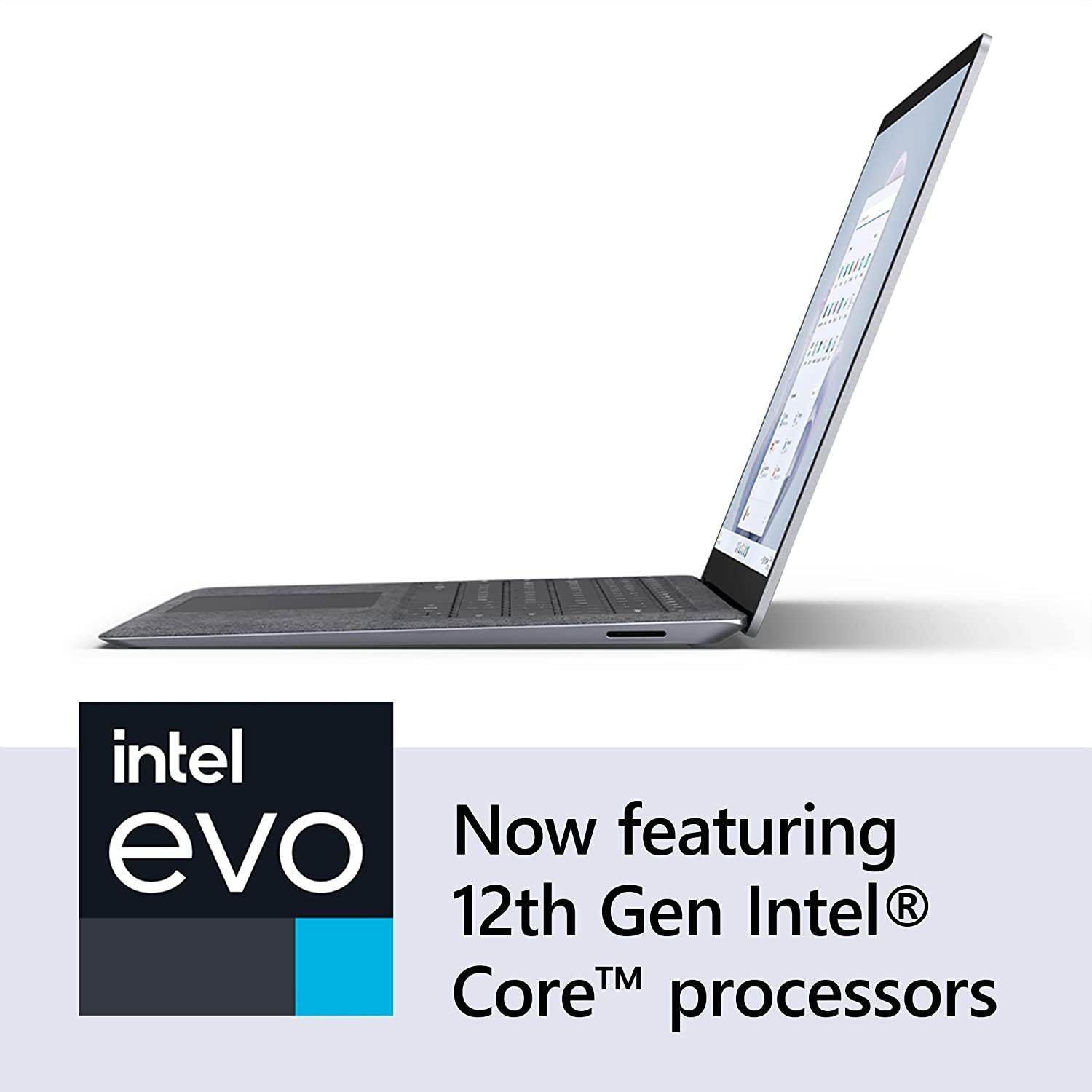 لابتوب سيرفيس 5 من مايكروسوفت، معالج إنتل إيفو كور آي 5، شاشة تعمل باللمس 13.5 بوصة، 8 جيجابايت رام، 256 جيجا ايت اس اس دي، ويندوز 11، QZI-00014 - لون بلاتيني