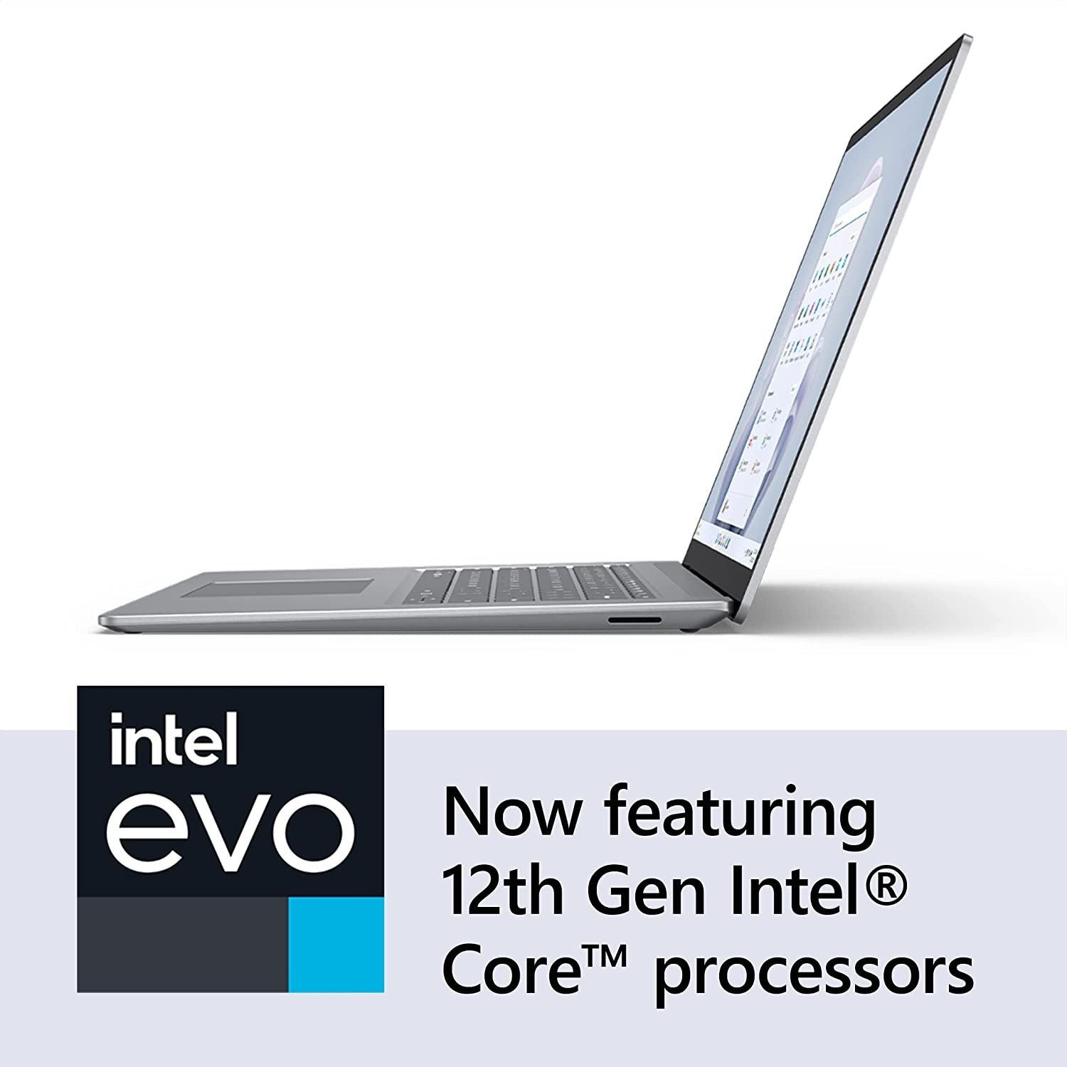 Microsoft - Surface Laptop 5 - Intel Evo Platform Core i7 - 15” Touch Screen - 8GB Memory - 256GB SSD with Windows 11 - Platinum