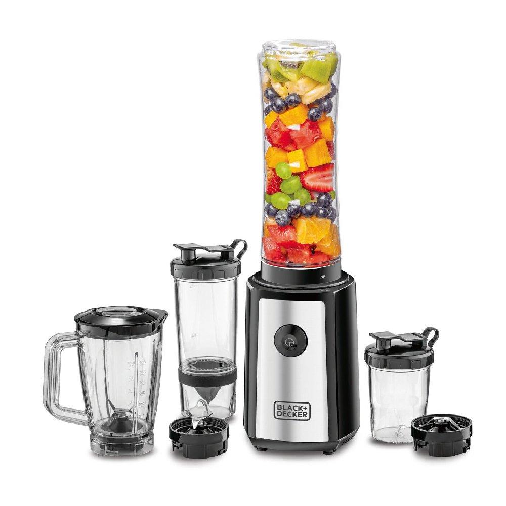 BLACK+DECKER Sports Blender & Citrus Juicer & Grinder, 300W, SBX300BCG-B5 - Silver/Black
