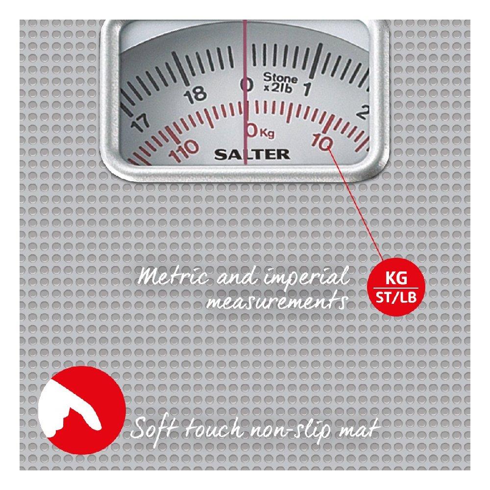 ميزان هامبشاير الميكانيكي الشخصي من سالتر، 16015 - فضي