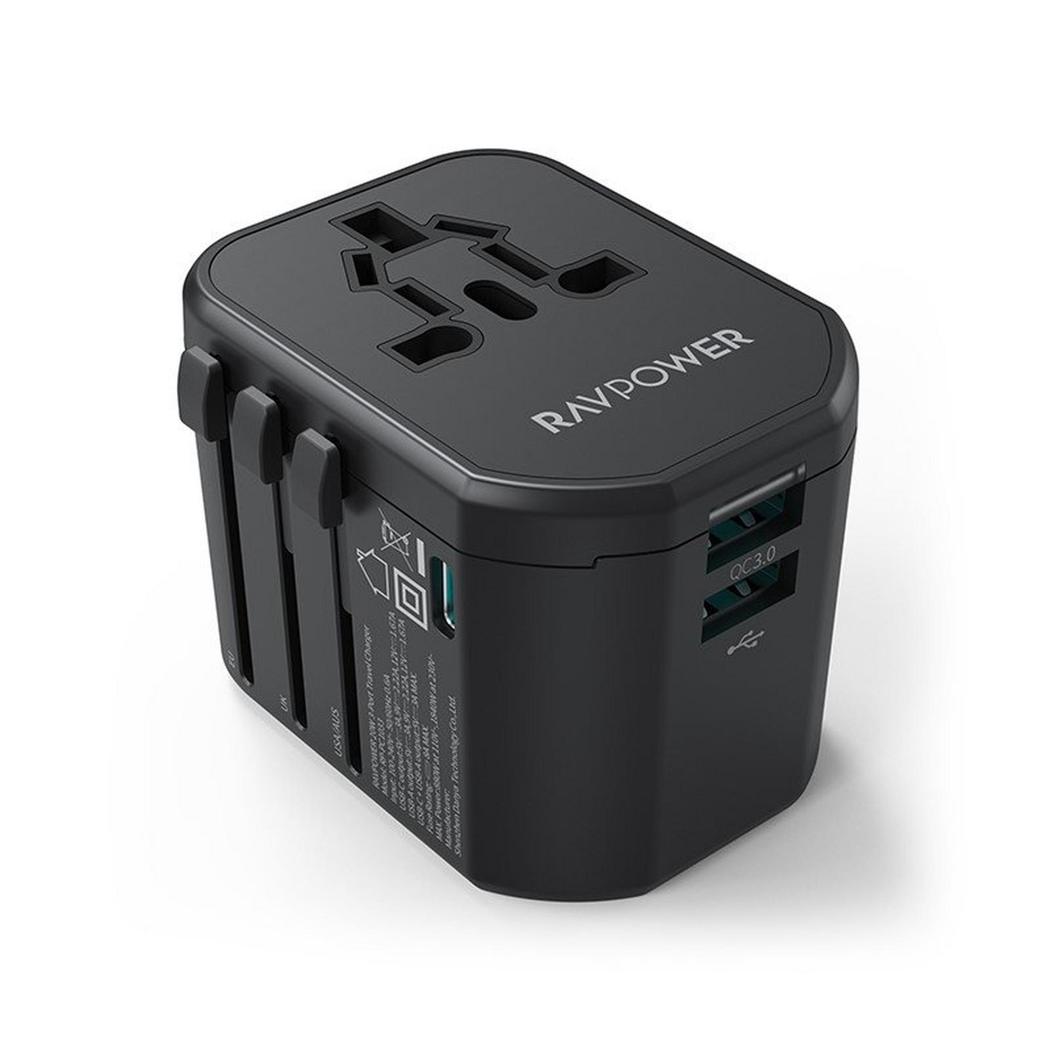 Ravpower (PC1033 Pd) Pioneer, 20 Watts, 3-Port - Travel Charger