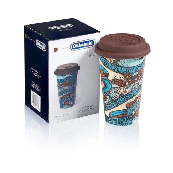 Buy Delonghi double wall ceramic mug, 350ml - dlsc055 in Kuwait