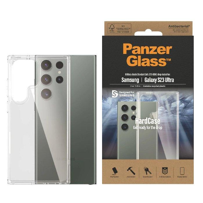 غطاء حماية صلب لسامسونج جالكسي اس23 الترا من بانزر جلاس، 0435-PG - شفاف