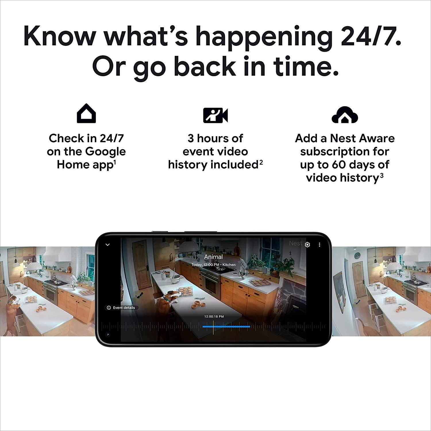 Google Nest Cam 2nd Gen, Indoor/Outdoor, 1080p, Security Camera, GA01317-US – Snow