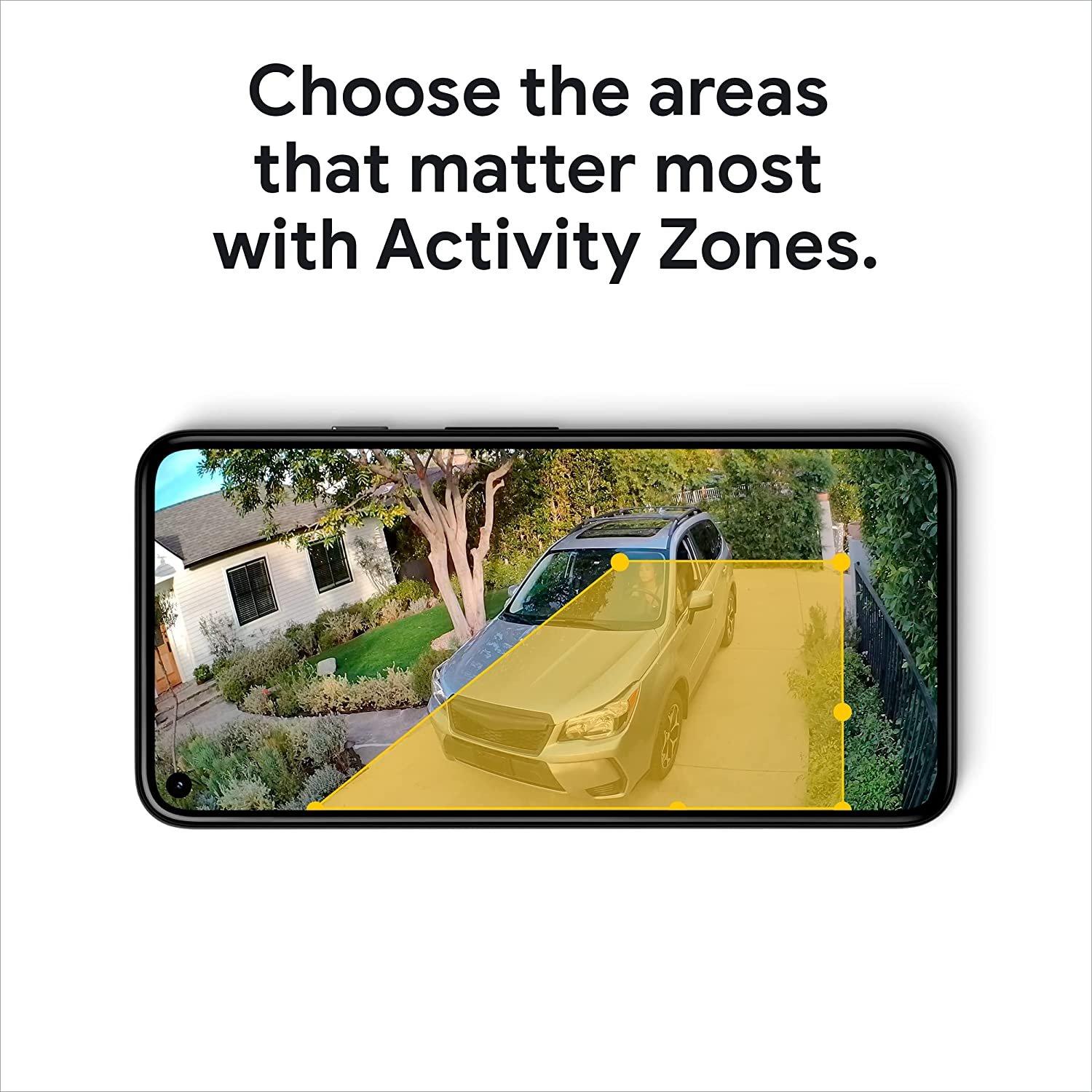 Google Nest Cam 2nd Gen, Indoor/Outdoor, 1080p, Security Camera, GA01317-US – Snow