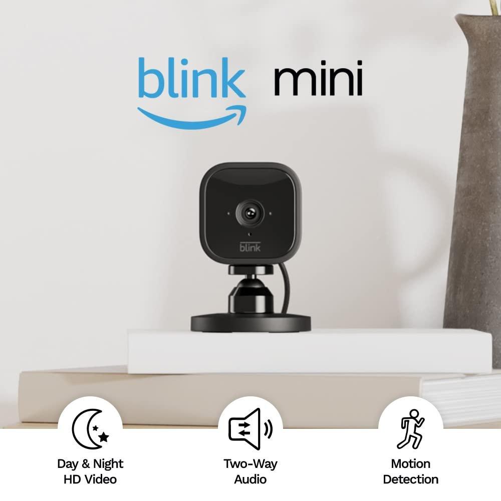 Blink Mini, Indoor, 1080p, Security Camera, B09N6V1FHG – Black