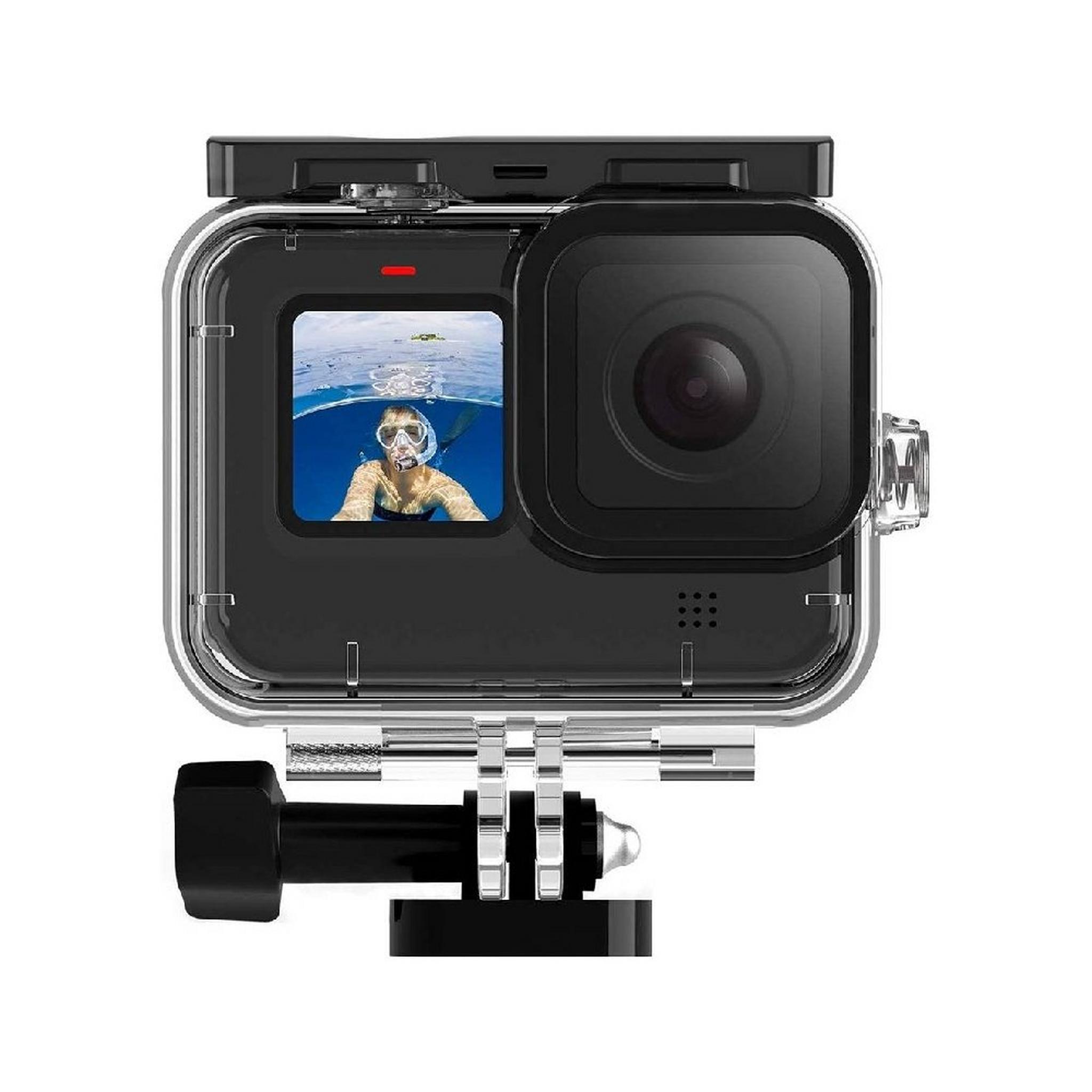 TELESIN Waterproof Case, With 3 Pack Filters Diving Combo for GoPro Hero 10/9, 45M, GP-WTP-901- Black