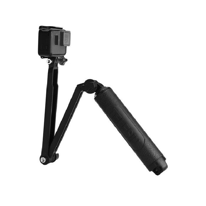 عصا سيلفي 3 اتجاهات/ مونوبود مع حامل ثلاثي صغير لكاميرا جو برو اكشن من تيليسن، GP-MFW-300