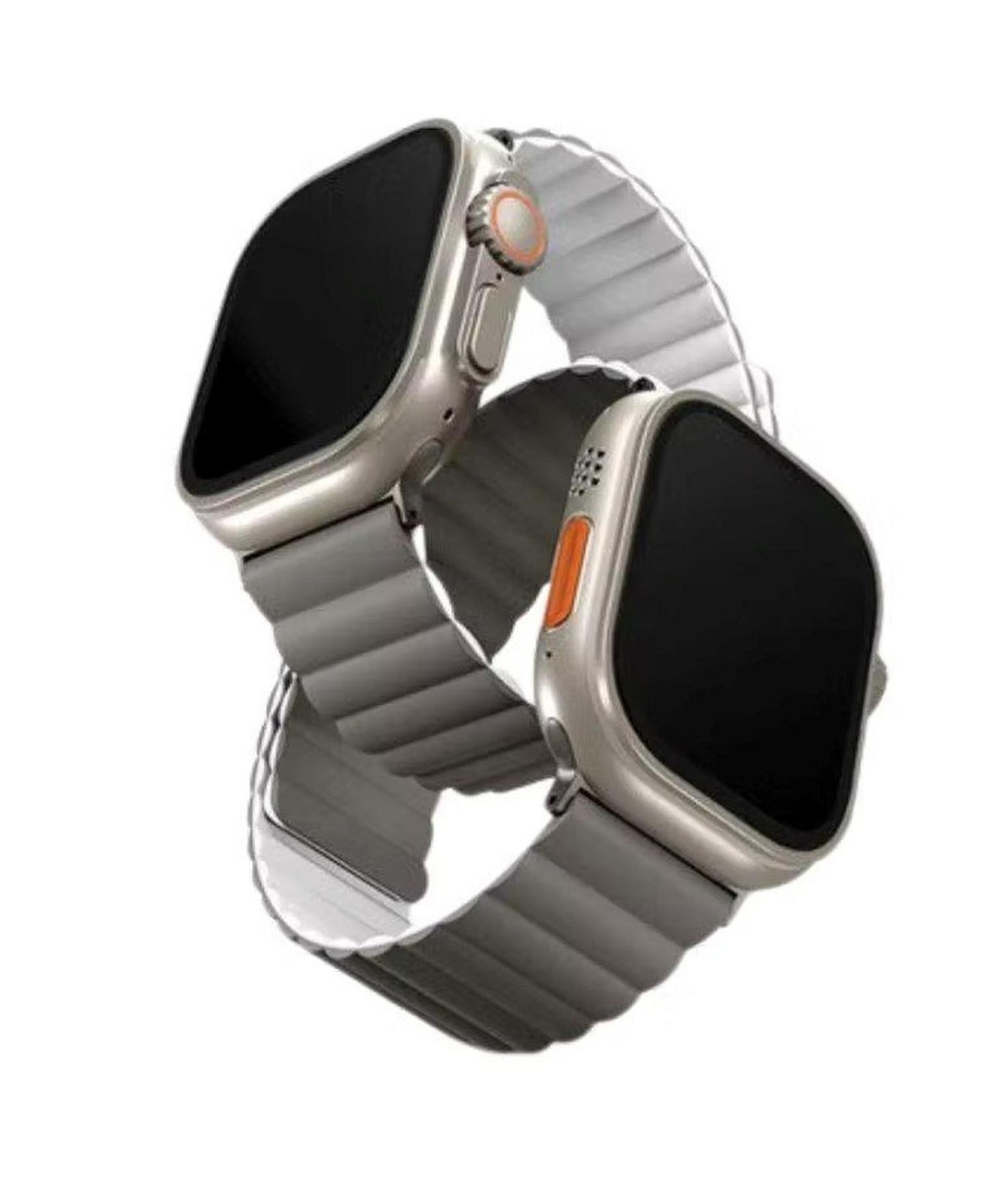 Uniq Revix 49/45/44/42mm Reversible Apple Watch Strap, 8886463683934 – Grey / White