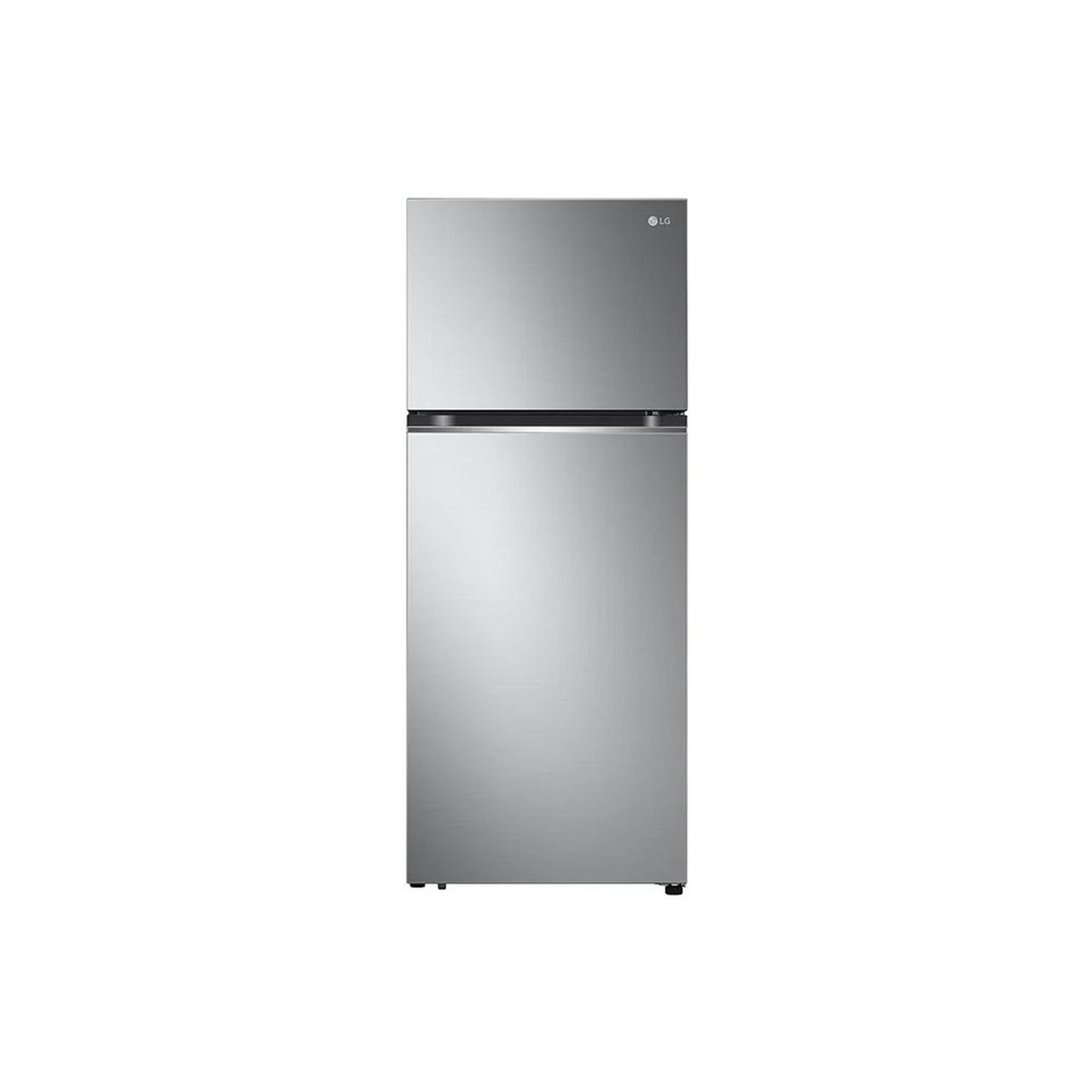 LG Refrigerator Top mount, 13.9 Cft, Inverter Compressor, LT15CBBSIV1 - Platinum Silver