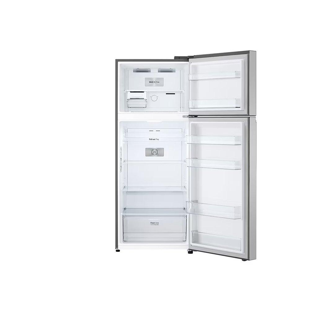 LG Refrigerator Top mount, 13.9 Cft, Inverter Compressor, LT15CBBSIV1 - Platinum Silver