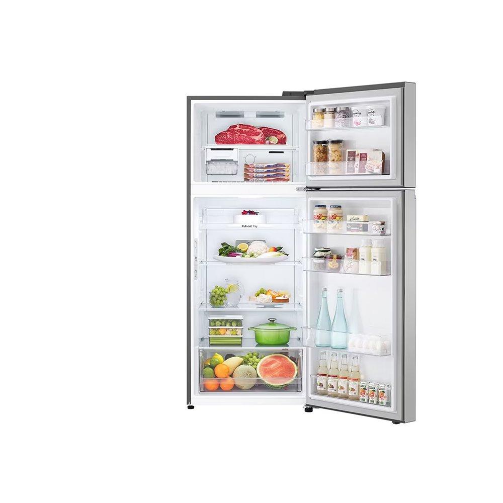 LG Refrigerator Top mount, 13.9 Cft, Inverter Compressor, LT15CBBSIV1 - Platinum Silver