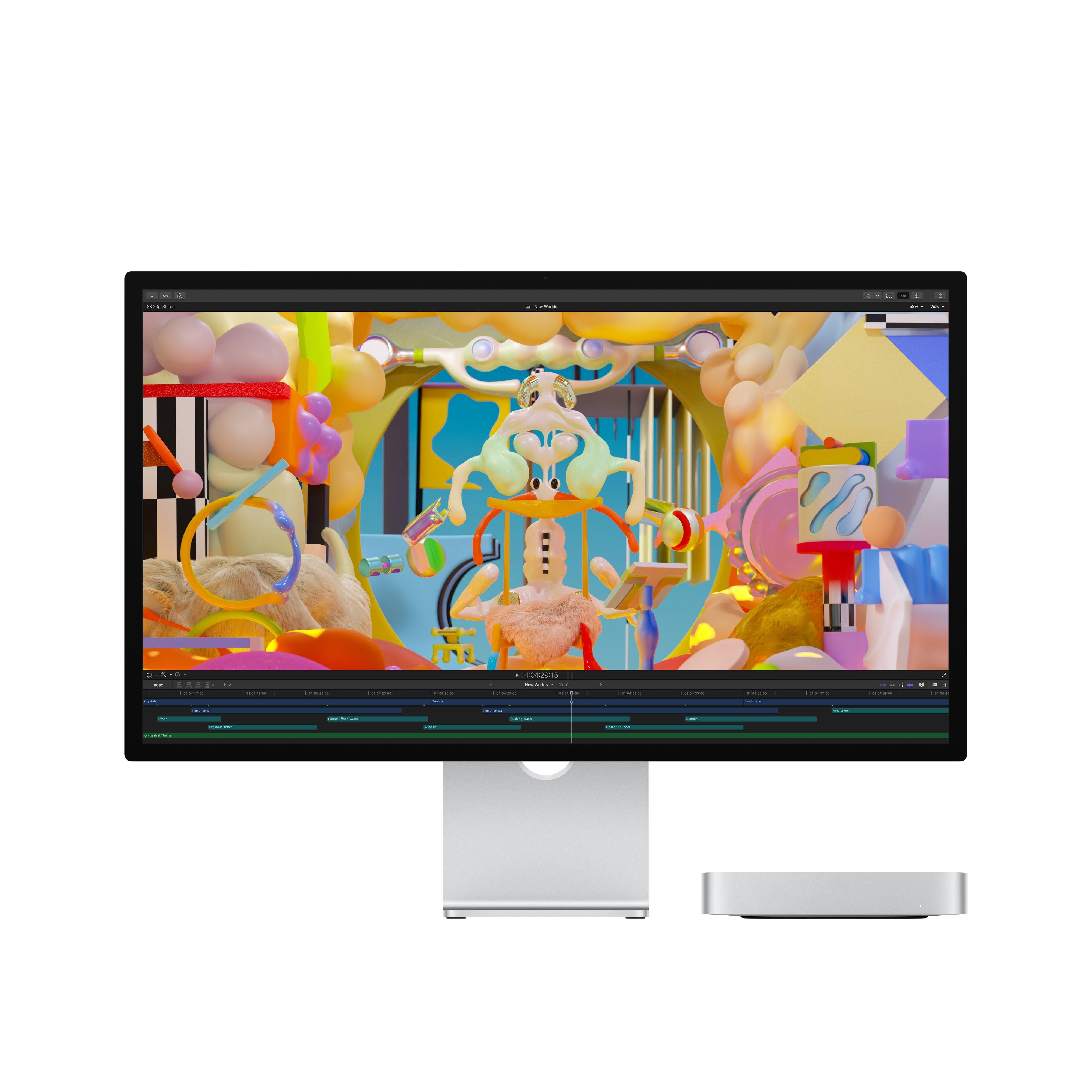 Apple Mac Mini M2, 8GB RAM, 256GB SSD Desktop - Silver