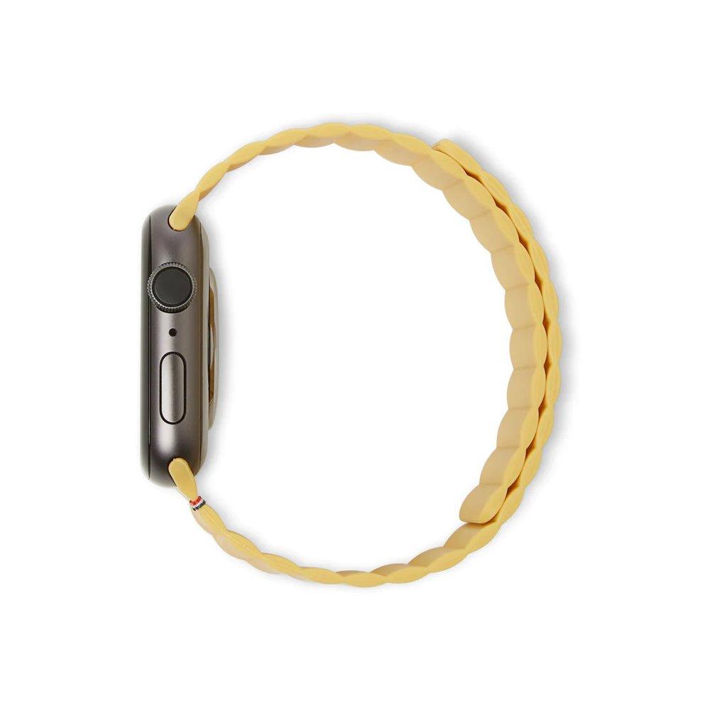 PITAKA Decoded Silicone Magnetic Traction Strap for 42/44/45/49 Apple Watch, D23AWS45TSL3SSN – Sweet Corn