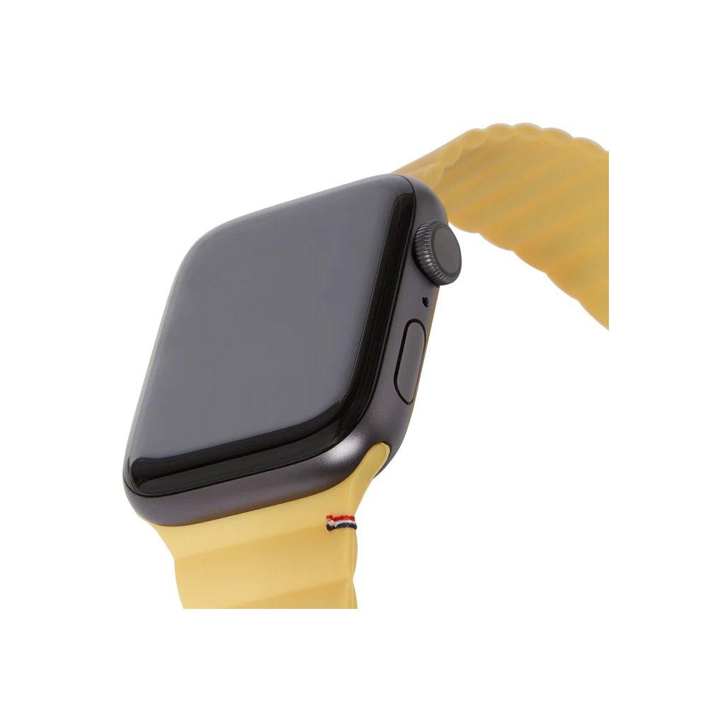 PITAKA Decoded Silicone Magnetic Traction Strap for 42/44/45/49 Apple Watch, D23AWS45TSL3SSN – Sweet Corn