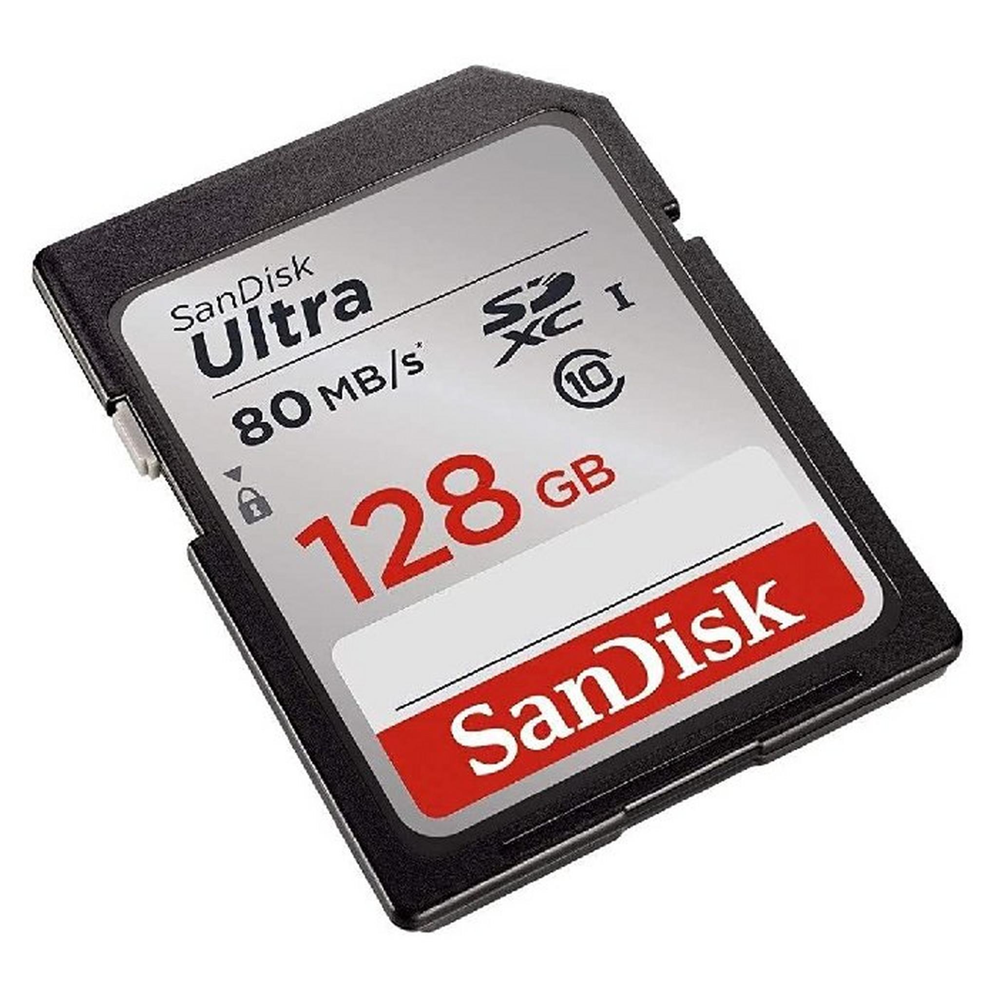 Sandisk Ultra UHS-I SDXC Memory Card, 128GB, 140Mb/S - SDSDUNB-128G-GN6I